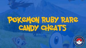 Pokemon adventure red chapter cheatcodes for rarecandy, masterball